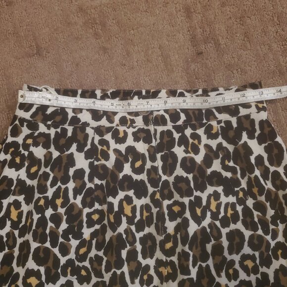 Leopard Corduroy Skirt - Picture 2 of 3